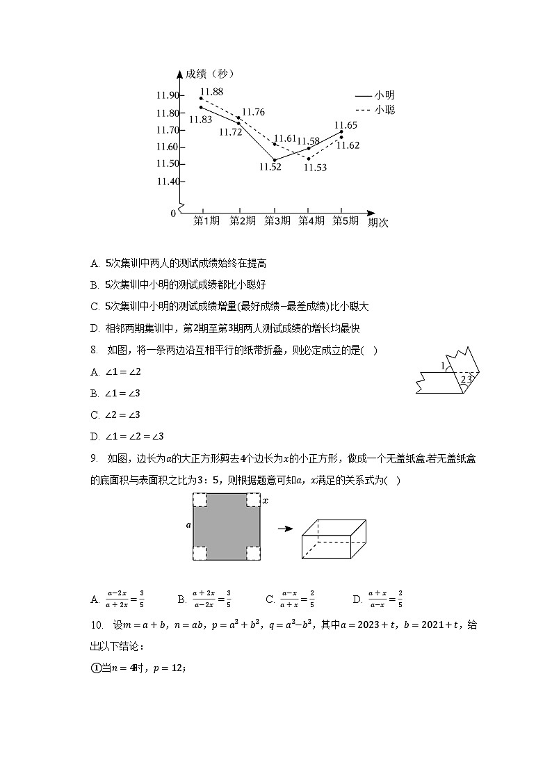 2022-2023学年浙江省杭州市萧山区七年级（下）期末数学试卷（含解析）第2页