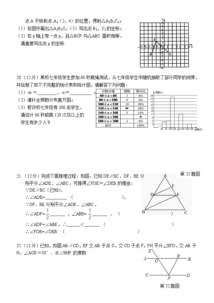贵州省黔东南州2022-2023学年七年级下学期期末考试+数学试卷（含答案）第3页