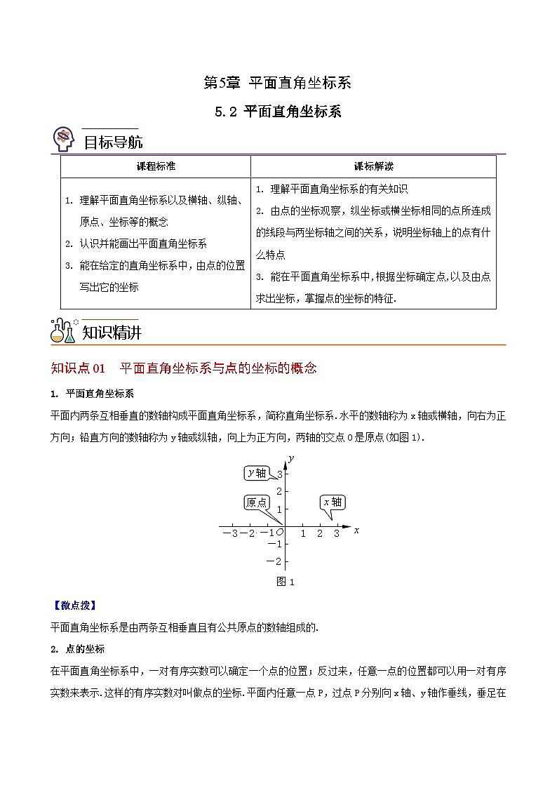 5.2 平面直角坐标系-八年级数学上册同步精品讲义（苏科版）01