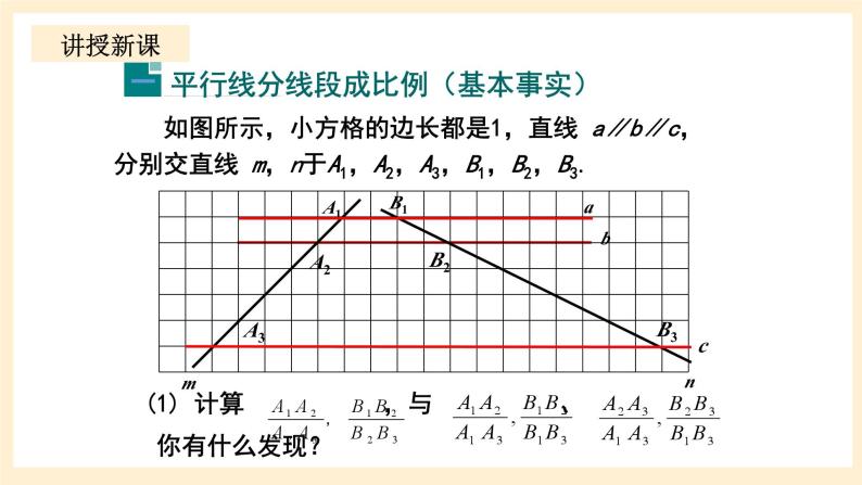 北师大版数学九年级上册4.2 平《行线分线段成比例》课件04