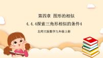 北师大版4 探索三角形相似的条件优质课件ppt