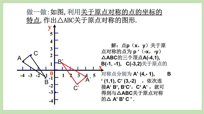 人教版九年级数学上册23.2.3《关于原点对称的点的坐标》PPT课件+教案+学案+练习06