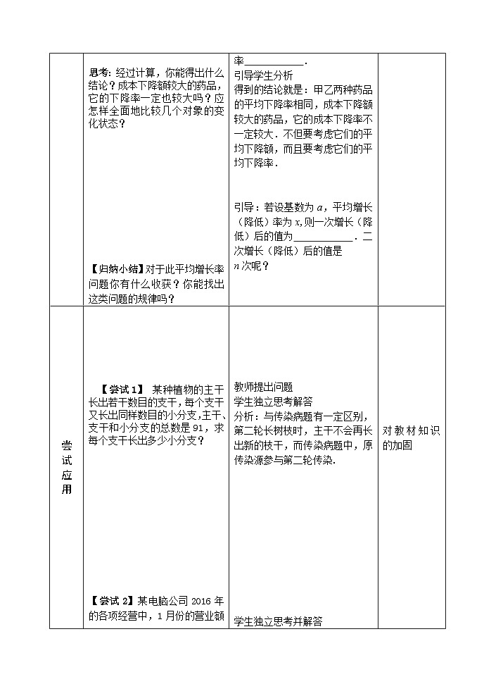 人教版九年级数学上册《21.3实际问题与一元一次方程》第1课时教案第3页