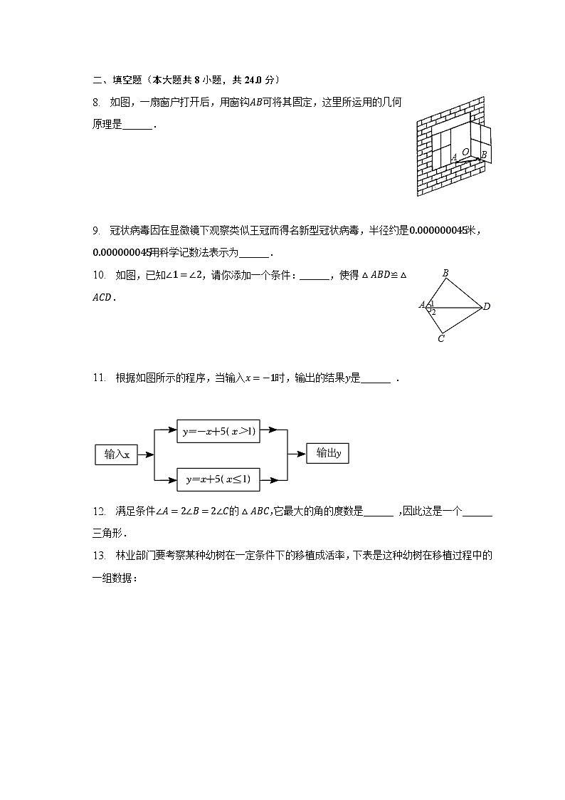 2022-2023学年山东省青岛五十三中七年级（下）期末数学试卷（含解析）第3页