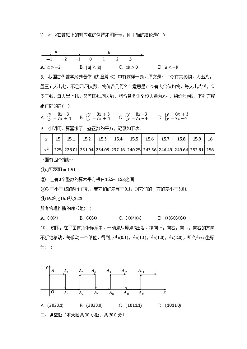 2022-2023学年北京市燕山区七年级（下）期末数学试卷（含解析）02