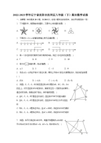 2022-2023学年辽宁省沈阳市沈河区八年级（下）期末数学试卷（含解析）