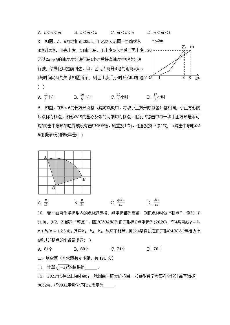 2023年湖北省武汉市青山区武钢实验学校中考数学模拟试卷（5月份）（含解析）第2页