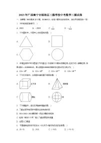 2023年广西南宁市银海区三雅学校中考数学三模试卷（含解析）