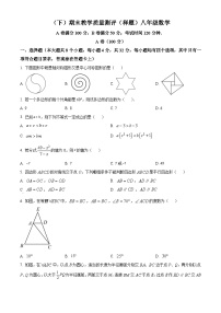 八年级下学期期末数学试题 (5)