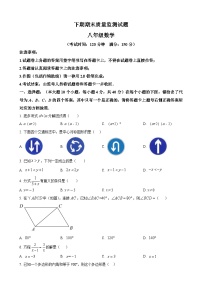 八年级下学期期末数学试题 (9)