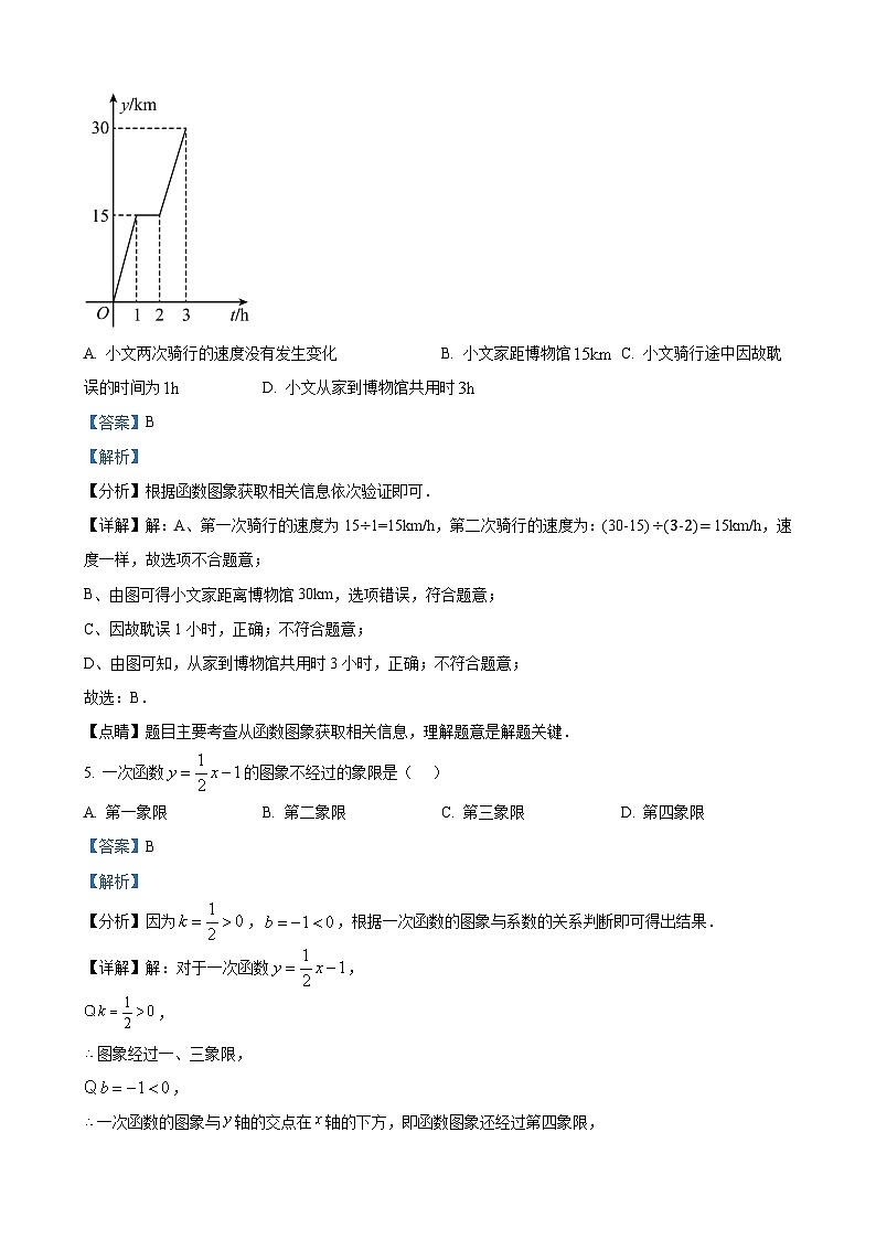 八年级下学期期末数学试题（解析版） (8)第3页