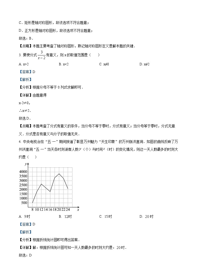 八年级下学期期末数学试题（解析版）第2页