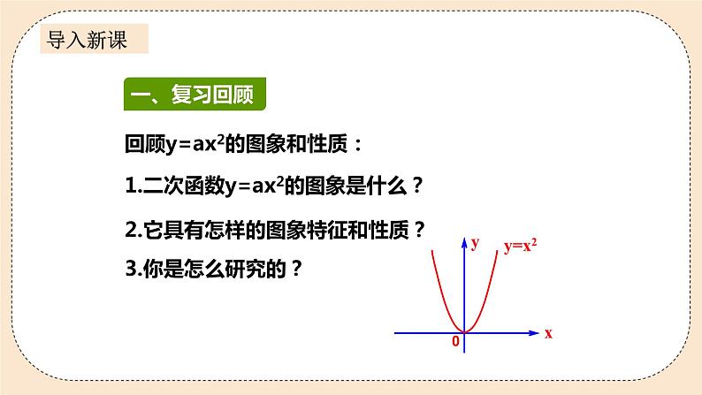 人教版数学九年级上册  22.1.3 二次函数y=a（x-h）2+k的图像和性质  （同步课件+练习+教案）02