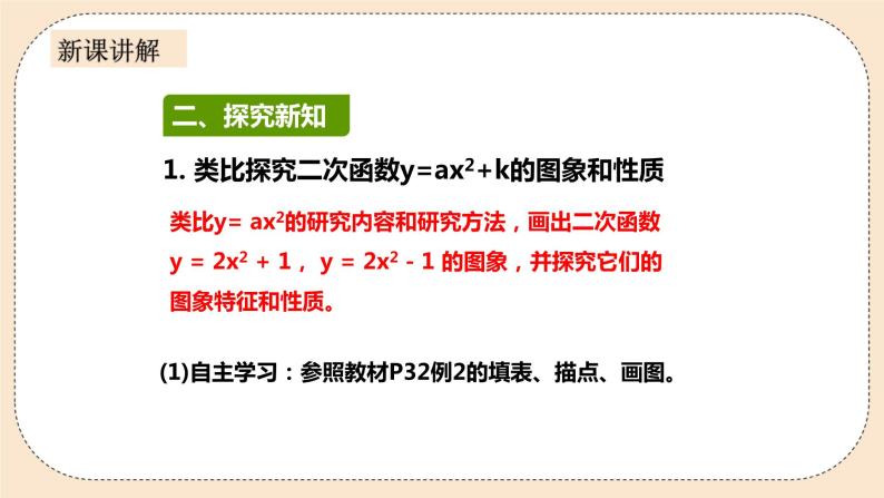 人教版数学九年级上册  22.1.3 二次函数y=a（x-h）2+k的图像和性质  （同步课件+练习+教案）04