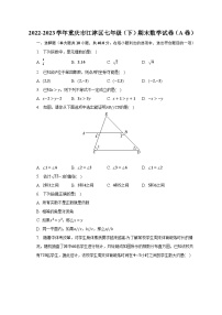 2022-2023学年重庆市江津区七年级（下）期末数学试卷（A卷）