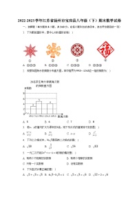 2022-2023学年江苏省扬州市宝应县八年级（下）期末数学试卷