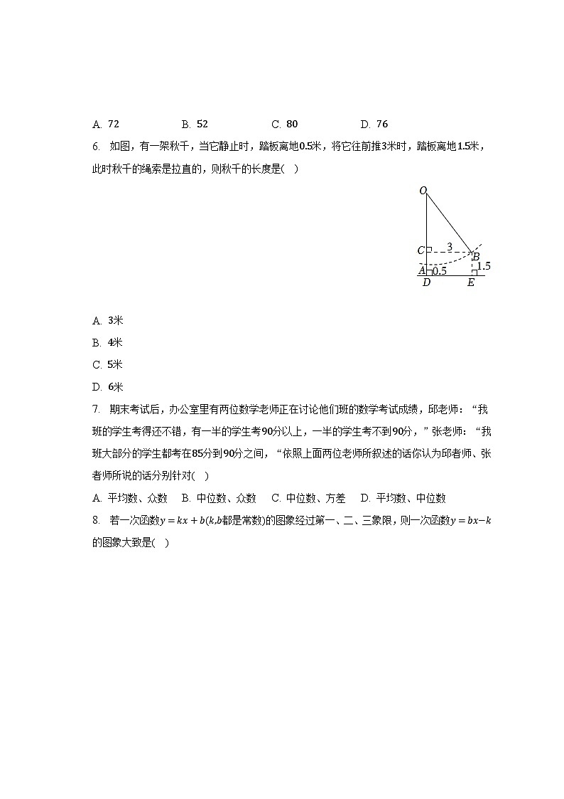 2022-2023学年山东省济宁市兖州区八年级（下）期末数学试卷第2页