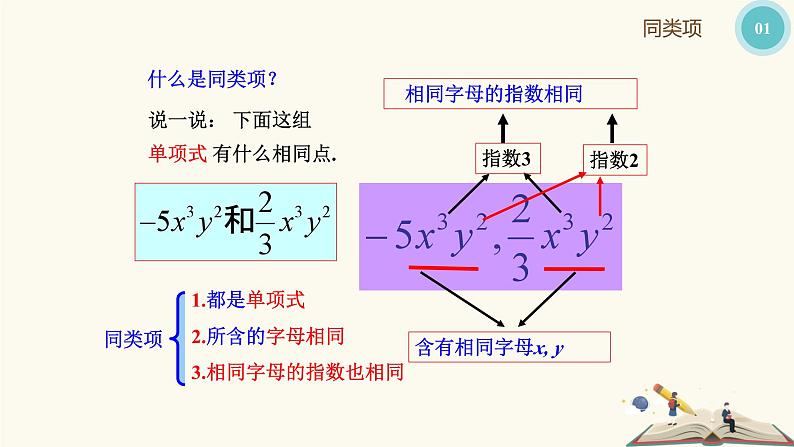 9.5合并同类项（同步课件）-【一堂好课】2021-2022学年七年级数学上册同步精品课堂（沪教版）第5页