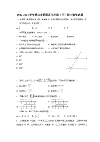 2022-2023学年重庆市铜梁区七年级（下）期末数学试卷（含解析）