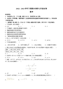 河南省周口市西华县2022-2023学年七年级下学期期末数学试题（含答案）