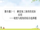中考数学复习微专题(一)解直角三角形的实际应用教学课件