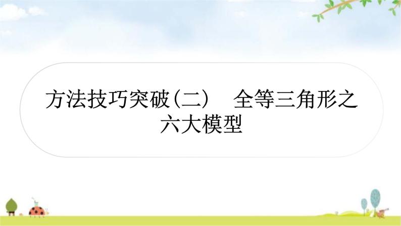 中考数学复习方法技巧突破(二)全等三角形之六大模型教学课件01