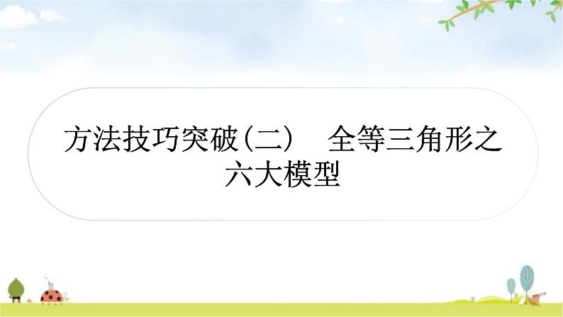 中考数学复习方法技巧突破(二)全等三角形之六大模型教学课件01