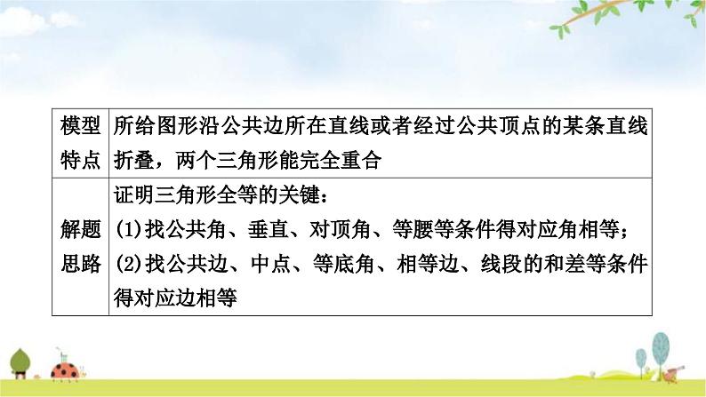 中考数学复习方法技巧突破(二)全等三角形之六大模型教学课件06