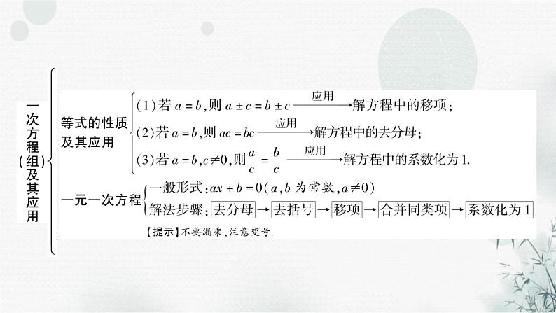 中考数学复习第二章方程(组)与不等式(组)第一节一次方程(组)及其应用教学课件03