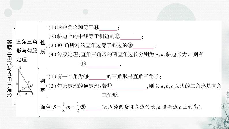 中考数学复习第四章三角形第三节等腰三角形与直角三角形教学课件第5页