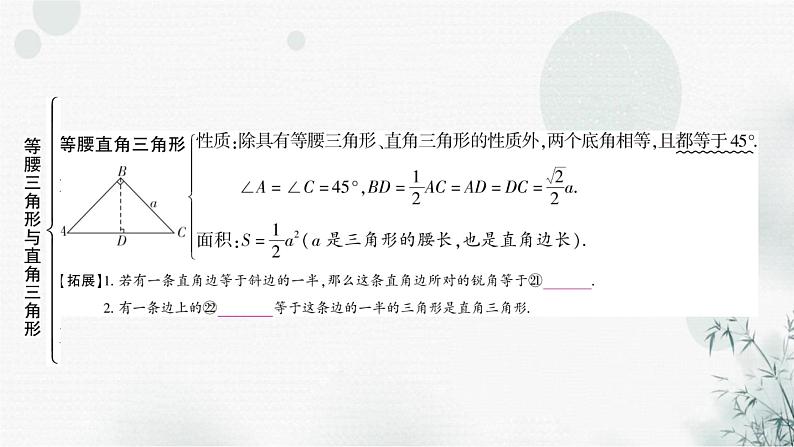 中考数学复习第四章三角形第三节等腰三角形与直角三角形教学课件第6页