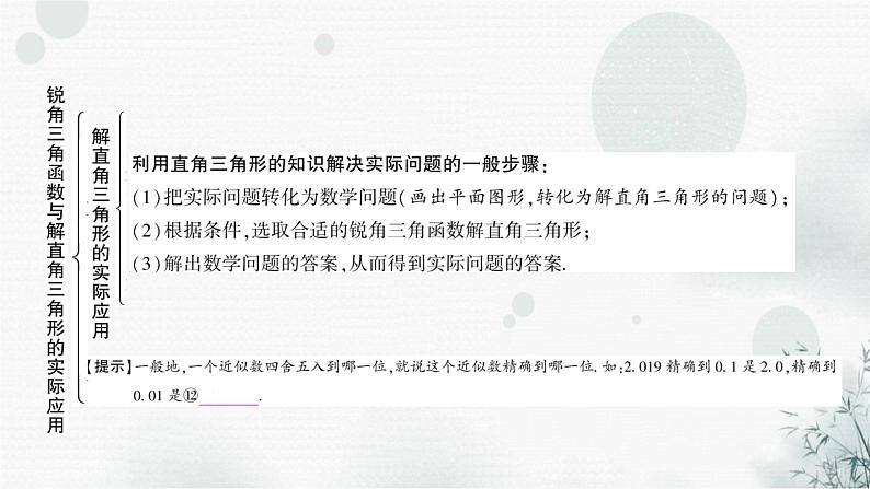 中考数学复习第四章三角形第六节锐角三角函数与解直角三角形教学课件第7页