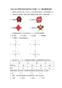 2022-2023学年北京市昌平区八年级（下）期末数学试卷（含解析）