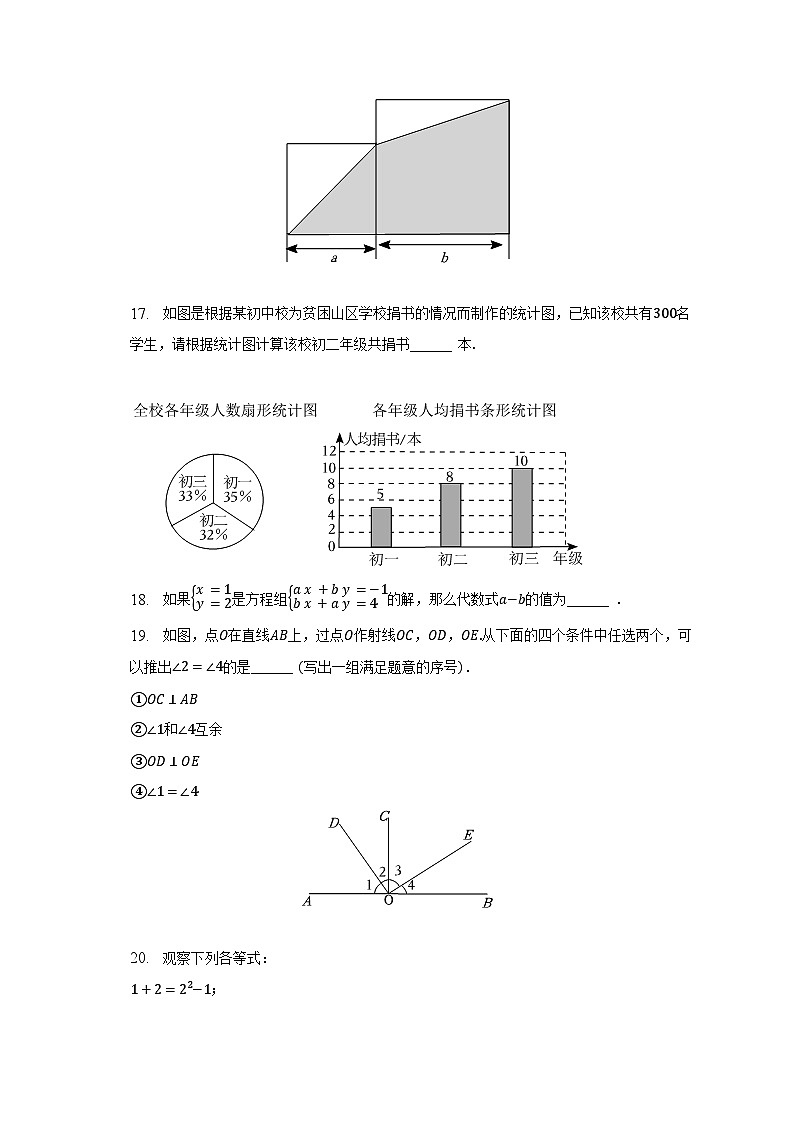 2022-2023学年北京市顺义区七年级（下）期末数学试卷（含解析）03