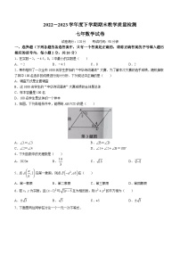 辽宁省抚顺市清原满族自治县2022-2023学年七年级下学期期末数学试题（含答案）