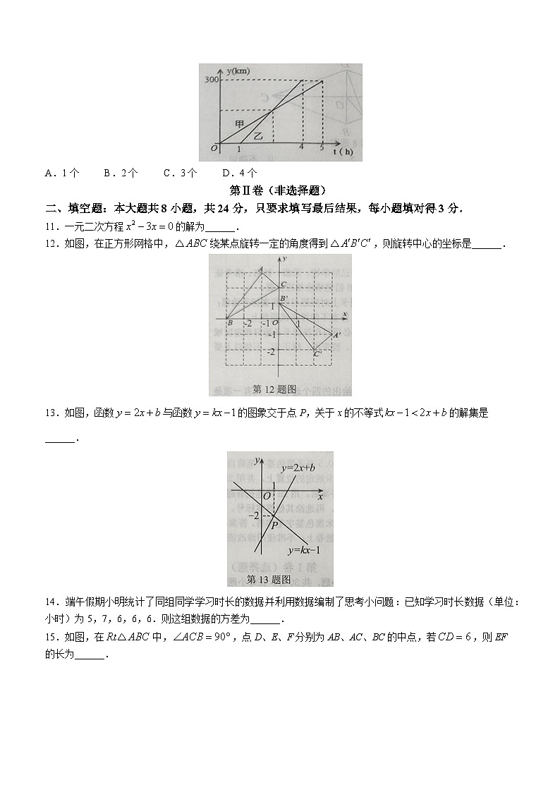 山东省滨州市阳信县2022-2023学年八年级下学期期末数学试题（含答案）03