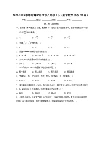 2022-2023学年海南省海口市八年级（下）期末数学试卷（B卷）（含解析）