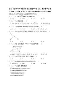 2022-2023学年广西南宁外国语学校八年级（下）期末数学试卷