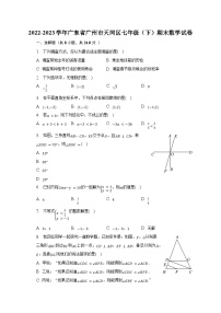 2022-2023学年广东省广州市天河区七年级（下）期末数学试卷（含解析）