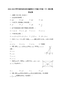 2022-2023学年吉林省长春市榆树市八号镇八年级（下）期末数学试卷（含解析）