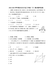 2022-2023学年重庆市合川区八年级（下）期末数学试卷（含解析）