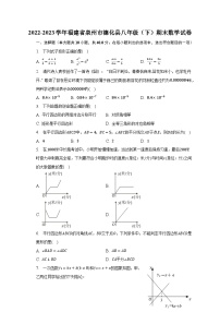 2022-2023学年福建省泉州市德化县八年级（下）期末数学试卷（含解析）