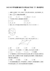 2022-2023学年新疆乌鲁木齐市等五地八年级（下）期末数学试卷（含解析）