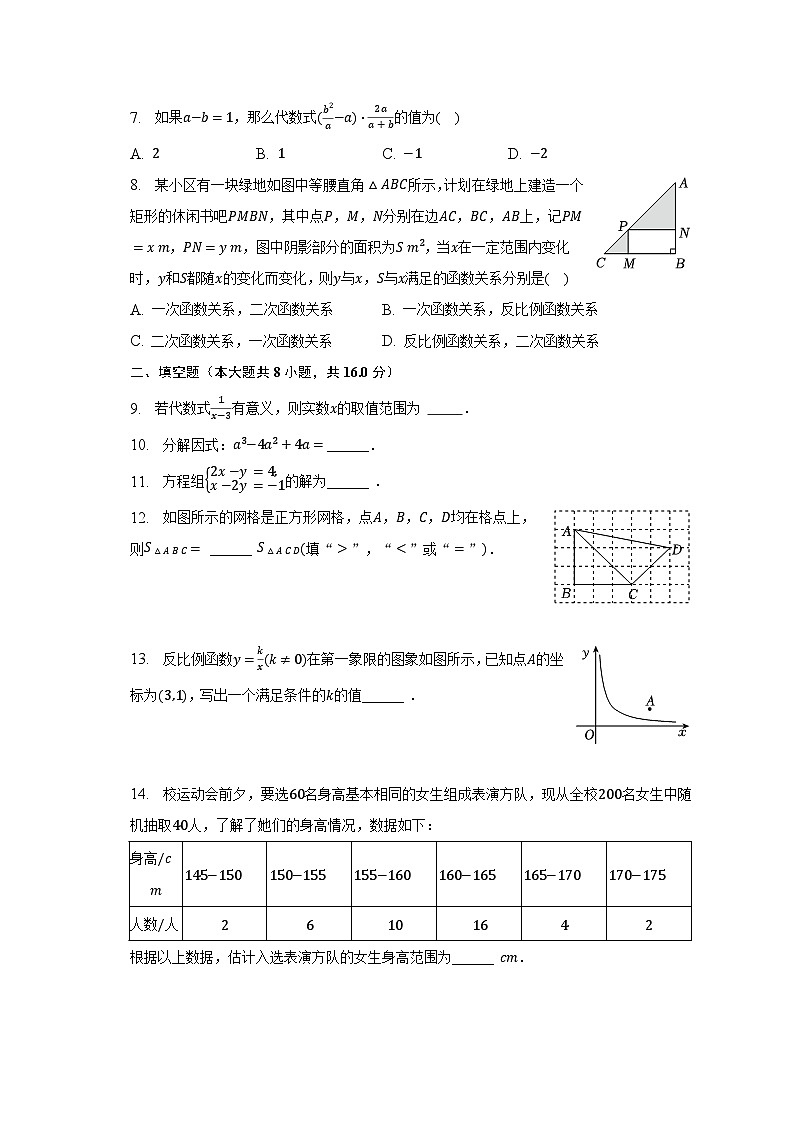 2023年北京市燕山区中考数学二模试卷（含解析）第2页
