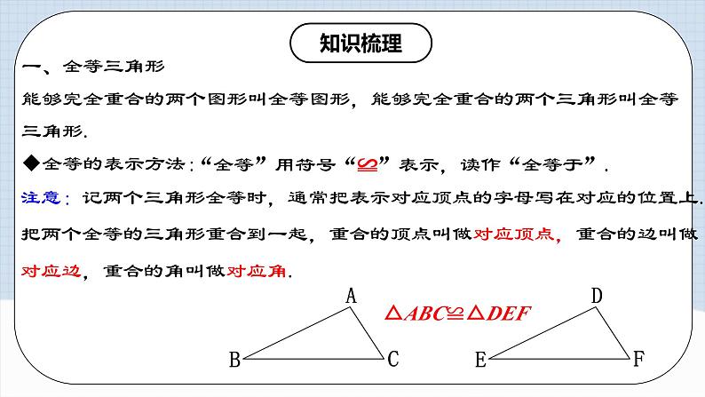 第12章 《全等三角形 章节复习》 课件+教案+导学案+达标检测（含教师+学生版和教学反思）04