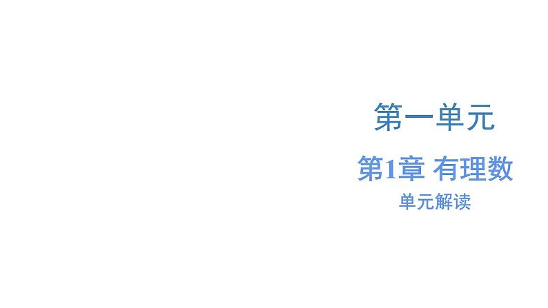 第一章 有理数（单元解读）-【上好课】七年级数学上册同步备课系列（人教版）课件PPT01