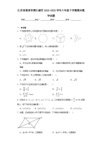 江苏省淮安市清江浦区2022-2023学年八年级下学期期末数学试题