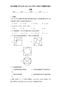 贵州省铜仁市万山区2022-2023学年八年级下学期期中数学试题（含解析）