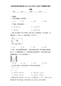 吉林省松原市乾安县2022-2023学年八年级下学期期中数学试题（含解析）