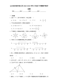 山东省济南市章丘区2022-2023学年八年级下学期期中数学试题（含解析）